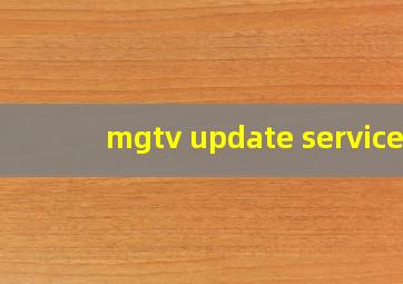 mgtv update service